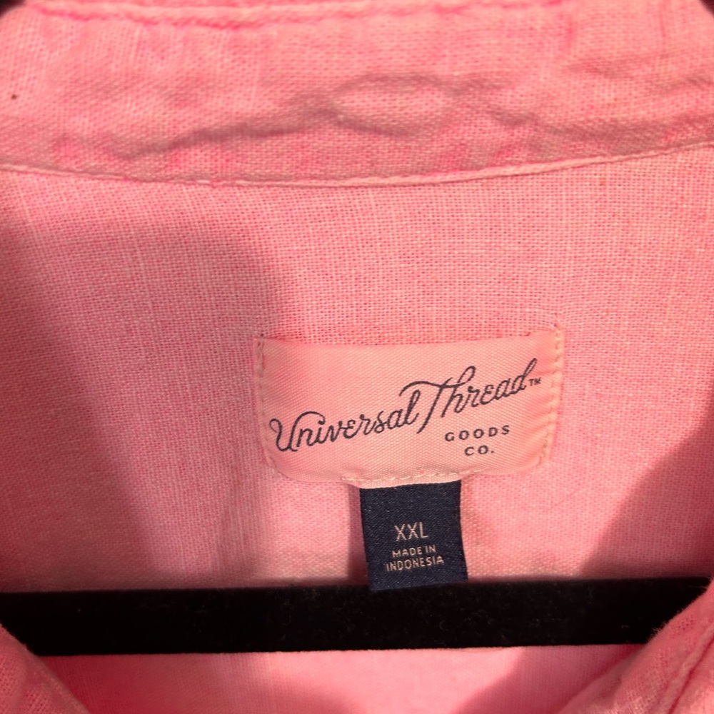 Universal Thread Part Linen Button Down Xxl - image 3
